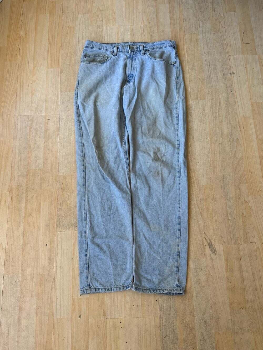 Polo Jeans Co Ralph Lauren Vintage Relaxed Fit Light Wash Denim Jeans 33x34